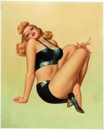 AFTER ENOCH BOLLES "GUARANTEED FRESH!" PIN-UP RECREATION ORIGINAL ART.