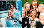 JAMES BOND AUTOGRAPH LOT OF 27 PHOTOS, MOSTLY BOND GIRLS.