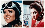 JAMES BOND AUTOGRAPH LOT OF 27 PHOTOS, MOSTLY BOND GIRLS.