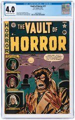 VAULT OF HORROR #17 FEBRUARY-MARCH 1951 CGC 4.0 VG.