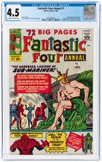 FANTASTIC FOUR ANNUAL #1 1963 CGC 4.5 VG+ (FIRST LADY DORMA & KRANG).