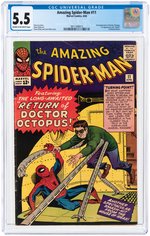 AMAZING SPIDER-MAN #11 APRIL 1964 CGC 5.5 FINE-.
