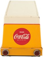 COCA-COLA ROUTE BATTERY OPERATED TIN TRUCK IN BOX.