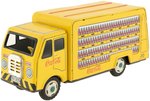 COCA-COLA BEVERAGE DELIVERY TRUCK FRICTION POWERED TIN TRUCK IN BOX.