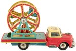 FERRIS WHEEL FRICTION POWERED TIN TRUCK WITH BELL IN BOX.