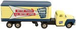 GIANT FOOD STORES FRICTION POWERED TIN TRUCK W/TRAILER.