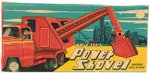 POWER SHOVEL FRICTION POWERED TIN TRUCK IN BOX.