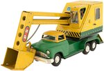 POWER SHOVEL FRICTION POWERED TIN TRUCK IN BOX.