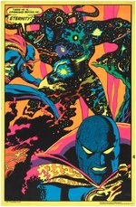 MARVEL SUPERHEROES THIRD EYE BLACK LIGHT #4007 DR. STRANGE MEETS ETERNITY POSTER.