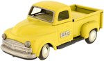 G.B.C. BATTERY OPERATED TIN PICKUP TRUCK IN BOX.