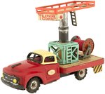 TELEPHONE COMPANY SERVICE FRICTION POWERED TIN TRUCK IN BOX.