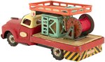 TELEPHONE COMPANY SERVICE FRICTION POWERED TIN TRUCK IN BOX.