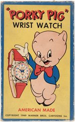 PORKY PIG WRIST WATCH BOXED.