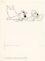 MARCH OF COMICS #337 FRONT AND BACK COVER ORIGINAL ART (YOGI & BOO-BOO BEAR).