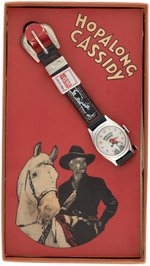 HOPALONG CASSIDY WRIST WATCH HIGH GRADE SMALL METAL CASE VARIETY BOXED.