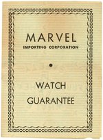 CAPTAIN MARVEL WATCH IN RARE PLASTIC CASE.