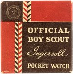 BOY SCOUT "BE PREPARED" INGERSOLL POCKETWATCH (VARIETY) WITH RARE BOX.