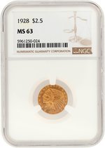 1928 INDIAN HEAD QUARTER EAGLE MS-63 (NGC).