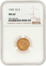 1928 INDIAN HEAD QUARTER EAGLE MS-62 (NGC).