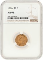 1928 INDIAN HEAD QUARTER EAGLE MS-62 (NGC).