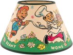 BEANY & CECIL LAMP AND SHADE.