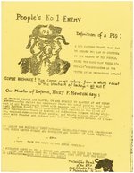 BLACK PANTHER PARTY PAIR OF "PHILADELPHIA BRANCH" CIVIL RIGHTS FLYERS.