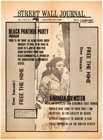 STREET WALL JOURNAL BLACK PANTHER PARTY LONNIE McLUCAS NEW HAVEN NINE POSTERS.
