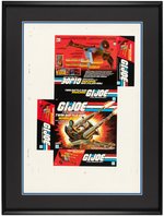 G.I. JOE SERIES 2 TWIN BATTLE GUN WHIRLWIND BOX FRAMED UNCUT PROOF SHEET.