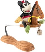 MINNIE MOUSE RIDING HORSE BOBBING CELLULOID TOY.