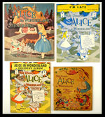 "ALICE IN WONDERLAND" FOUR PIECE LOT.