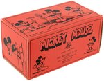 "MICKEY MOUSE" WOOD JOINTED FIGURE WITH LOLLIPOP HANDS & REPRODUCTION BOX.