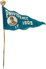 1905 PROVIDENCE CLAMDIGGERS CHAMPIONSHIP PENNANT STICKPIN WITH JACK DUNN (BABE RUTH CONNECTION).
