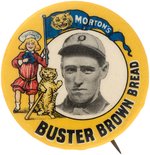 1909 DONIE BUSH DETROIT TIGERS "MORTON'S BUSTER BROWN BREAD" BUTTON.