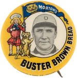 1909 BILL DONOVAN DETROIT TIGERS "MORTON'S BUSTER BROWN BREAD" BUTTON.