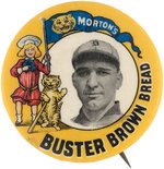 1909 DAVY JONES DETROIT TIGERS "MORTON'S BUSTER BROWN BREAD" BUTTON.