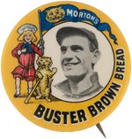 1909 GEORGE MORIARTY DETROIT TIGERS "MORTON'S BUSTER BROWN BREAD" BUTTON.