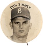 1950s DON ZIMMER PM10 REAL PHOTO STADIUM BUTTON.