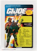 G.I. JOE - HEAVY DUTY G.I. JOE HEAVY ORDINANCE TROOPER SERIES 10/22 BACK PROOF CARD CAS 85+.