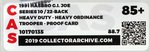 G.I. JOE - HEAVY DUTY G.I. JOE HEAVY ORDINANCE TROOPER SERIES 10/22 BACK PROOF CARD CAS 85+.