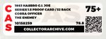 G.I. JOE - COBRA OFFICIER SERIES 1.5/32 BACK PROOF CARD CAS 75+.