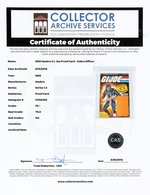 G.I. JOE - COBRA OFFICIER SERIES 1.5/32 BACK PROOF CARD CAS 75+.