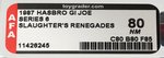 G.I. JOE - SGT. SLAUGHTER'S RENEGADES SERIES 6 AFA 80 NM.