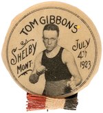 1923 DEMPSEY/GIBBONS MATCHED BUTTON PAIR.