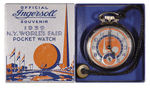 1939 NEW YORK WORLD'S FAIR POCKETWATCH WITH RARE BOX.