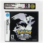 NINTENDO DS GAME CARTRIDGE POKÉMON BLACK VERSION VGA 90 NM+/MINT UNCIRCULATED GOLD LEVEL 2011.