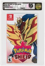 POKEMON SHIELD VGA 95 MINT GOLD LEVEL 2019 NINTENDO SWITCH GAME CARD.