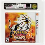 NINTENDO 3DS POKÉMON SUN GAME CARTRIDGE VGA 90 NM+/MINT UNCIRCULATED GOLD LEVEL 2016.