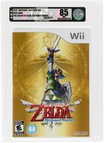 ZELDA SKYWARD SWORD VGA U85 NM+ UNCIRCULATED SILVER LEVEL 2012 NINTENDO Wii DISC GAME.