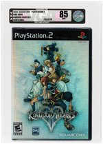 KINGDOM HEARTS II VGA 85 NM+ SILVER LEVEL 2005 PLAYSTATION 2 DISC GAME BLACK LABEL.