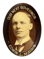 1908 BUTTON FOR MONTANA'S FIFTH GOVERNOR.